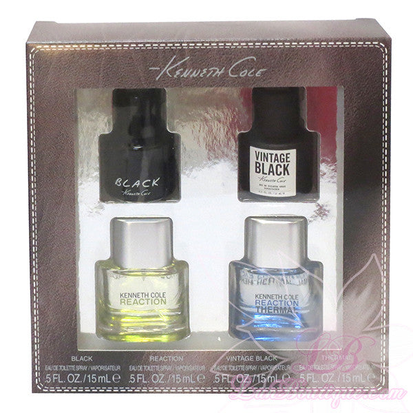 Kenneth Cole 4pcs giftset: Black, Vintage Black, Reaction, Reaction Thermal