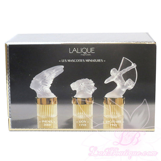 Lalique Les Mascottes (1998, 1999, 2000) mini collection giftset - 3pcs x 5ml EDP