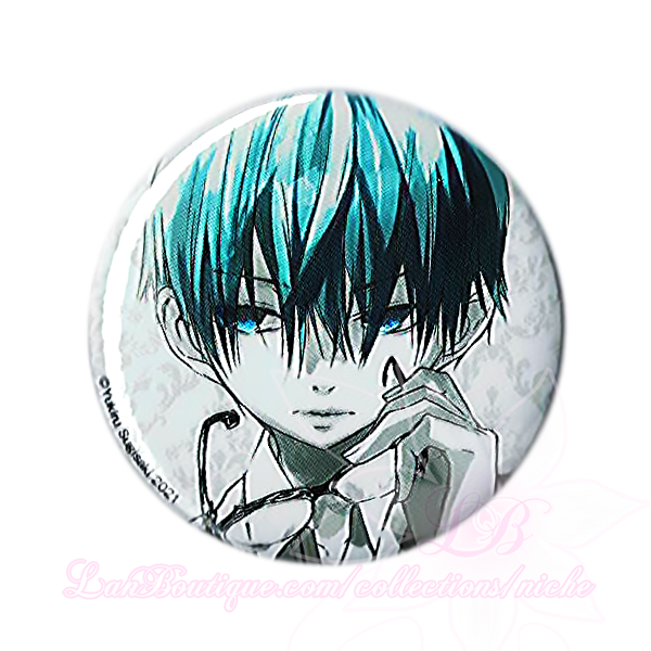 DNAngel Exhibition Monochrome Can Badges Version 1