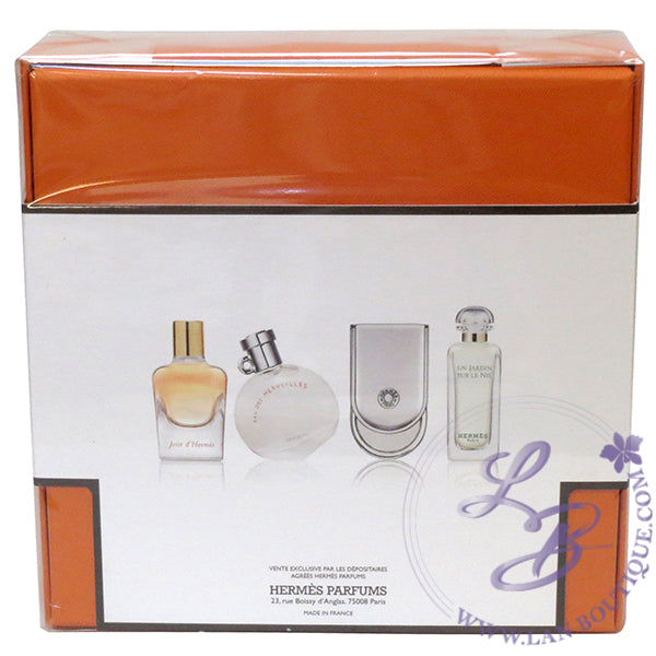 Hermes mini set: Jour D'Hermes, Eau Des Merveilles, Voyage D'Hermes, Un Jardin Sur Le Nil