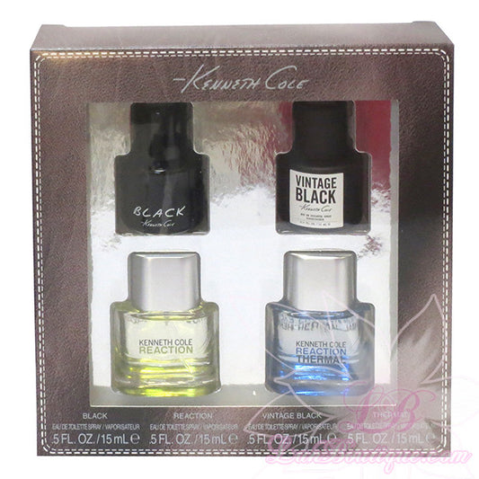 Kenneth Cole 4pcs giftset: Black, Vintage Black, Reaction, Reaction Thermal