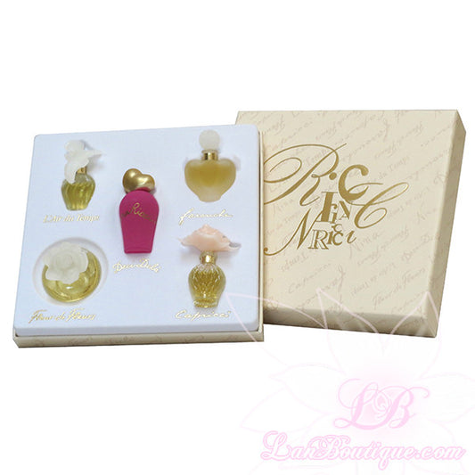 Nina Ricci 5pcs mini giftset: L'air Du Temp, Farouche, Deci Dela, Capricci, Fleur de Fleurs